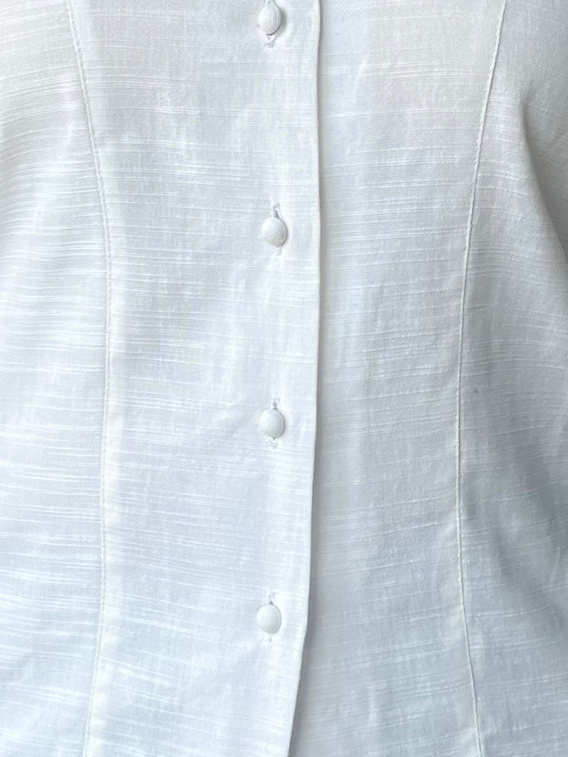 Luna Curved-Square Neck Laced Blouse