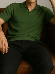 Relaxed-Fit Dingley Ribbed Polo
