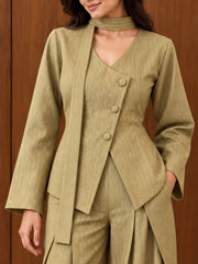 Olive Tailored Set