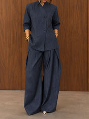 Graphite Indigo Tailored Set