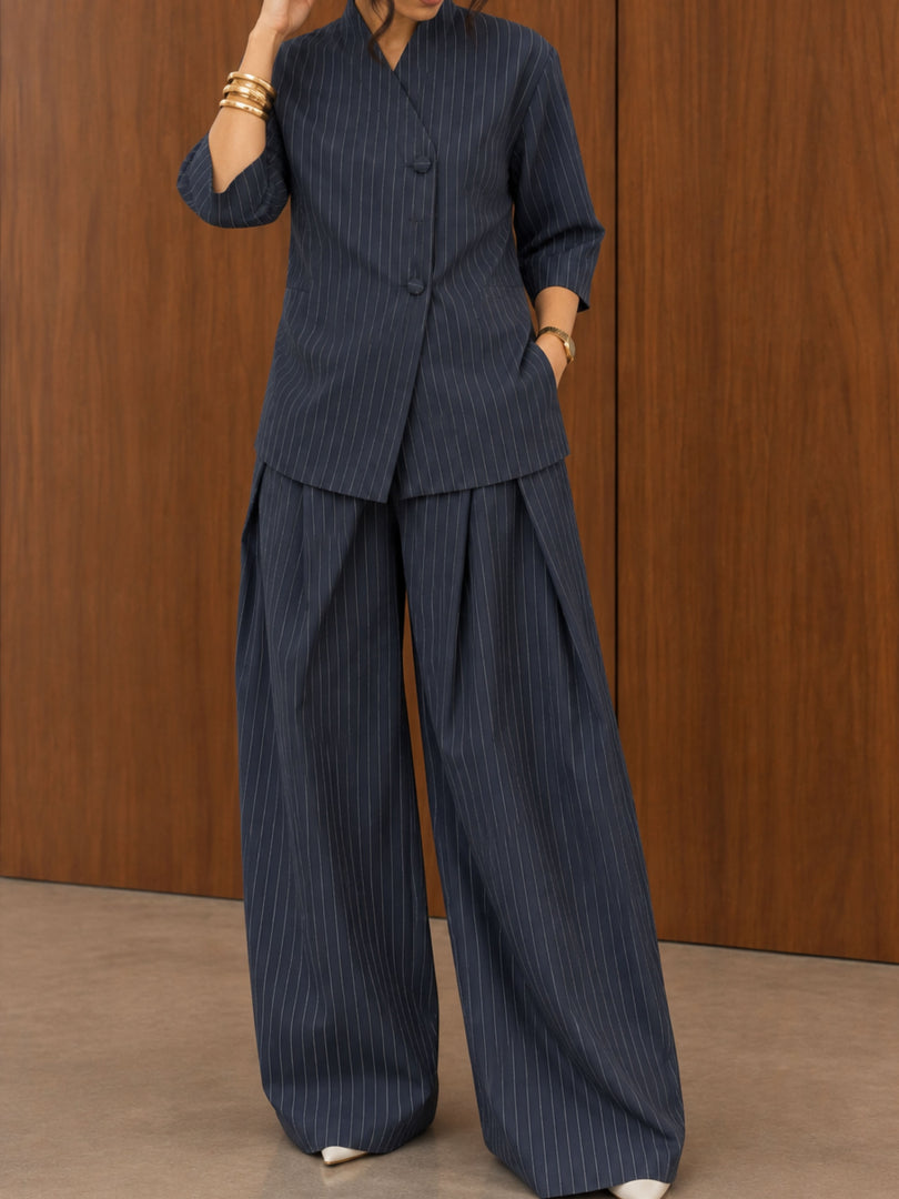 Graphite Indigo Tailored Set