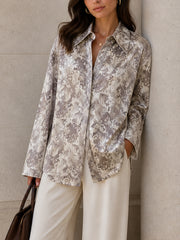 Moonstone Marble Button Down