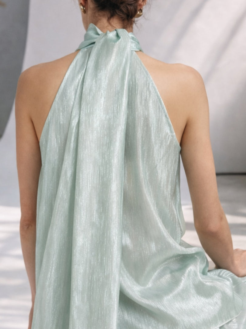 Celeste Drape Tussel Silk Set