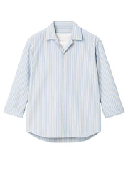 Unisex Blue Oxford White Lining Button-Down