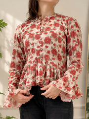 Roselle Floral Top