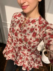 Roselle Floral Top