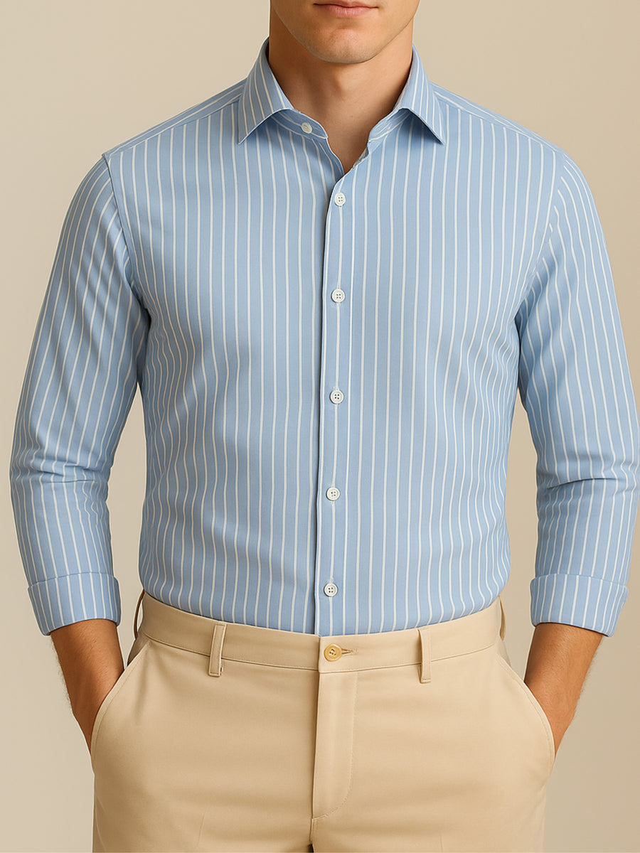 Unisex Blue Oxford White Lining Button-Down – Wear Pistachio