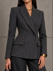 Shadow Rough Wool Coat