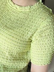 Serena Layered-Lace Frill Top