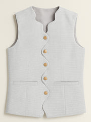 Scallop-Edge Waistcoat