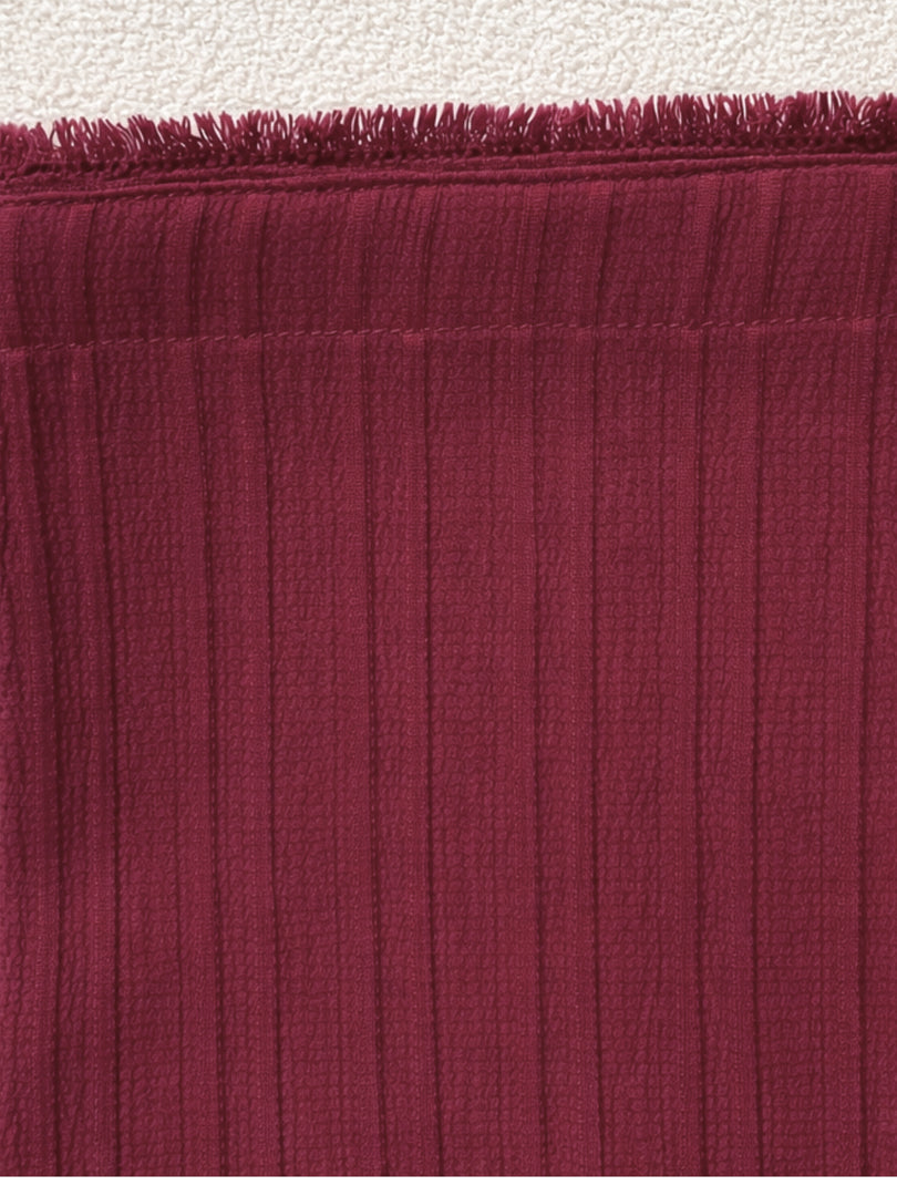Berry Texture Kurta Set