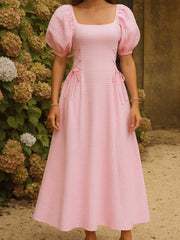 Rosie Corset Gingham Dress