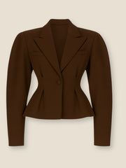 Espresso Sculpted Jacket Fall V1