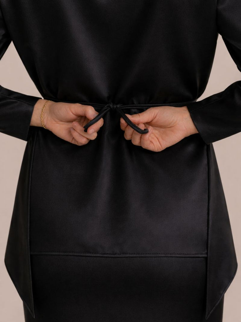 Black Draped Top