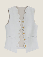 Scallop-Edge Waistcoat