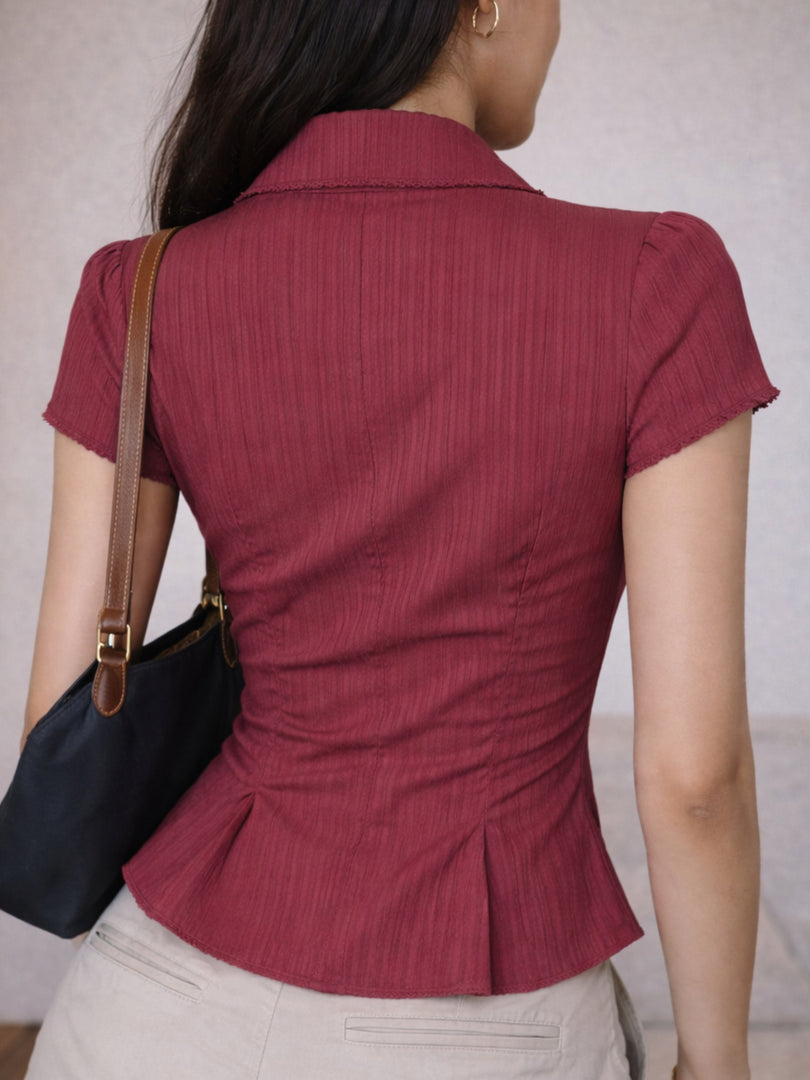 Ruby Muse Fitted Top
