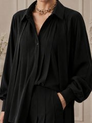 Obsidian Pleated Set