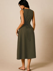 Button-Down Midi Dress