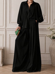 Obsidian Pleated Set