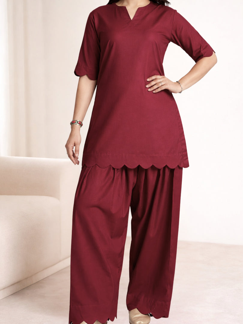 Scallop Edge Co-Ord Set