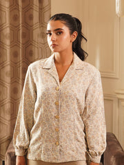 Tailored Blouse With Structured Shoulders