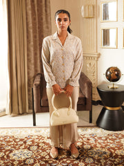 Tailored Blouse With Structured Shoulders