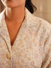 Tailored Blouse With Structured Shoulders