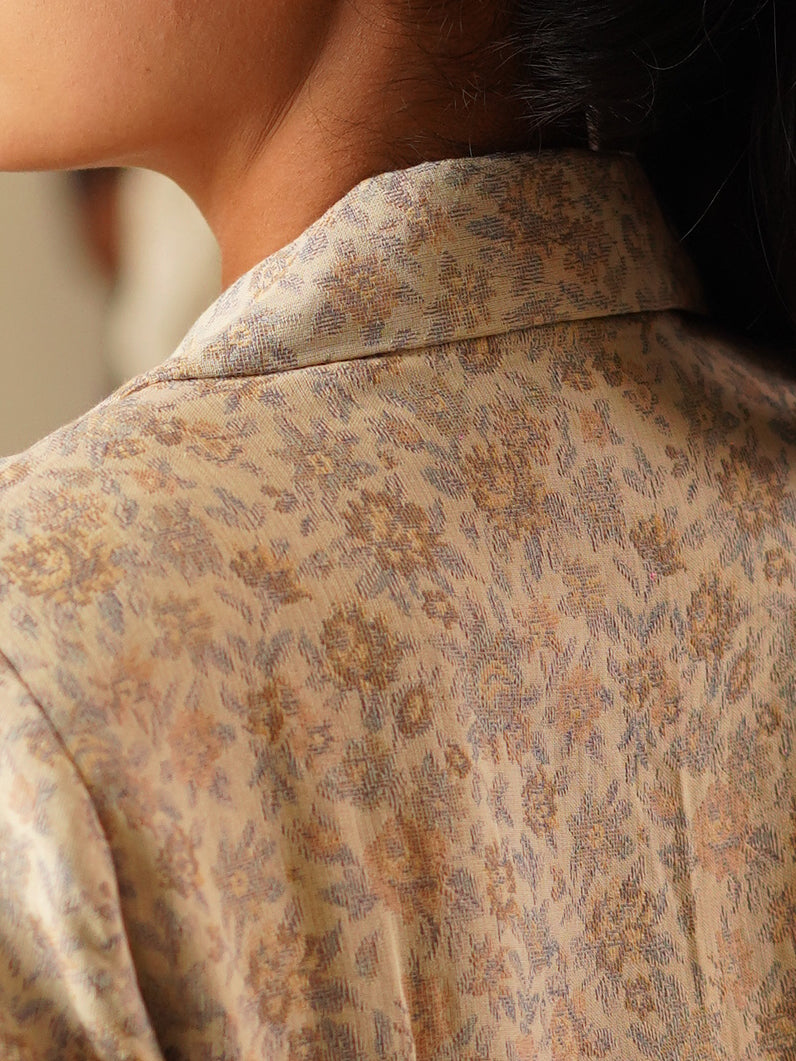 Tailored Blouse With Structured Shoulders