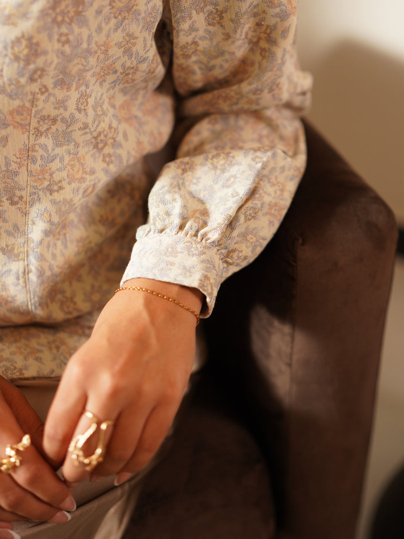 Tailored Blouse With Structured Shoulders