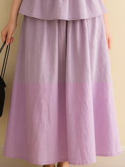 Lilac Flare Midi Skirt
