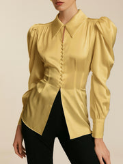 Golden Hour Structured Satin Top